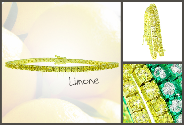 Tennis Bracelet Giallo Limone