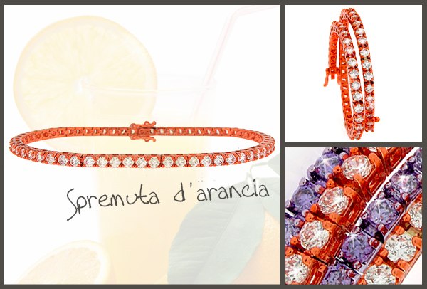 Tennis braccialet Spremuta d'arancia
